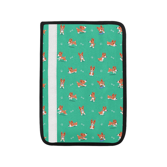 Basenji Pattern Print Design 02 Car Seat Belt Cover