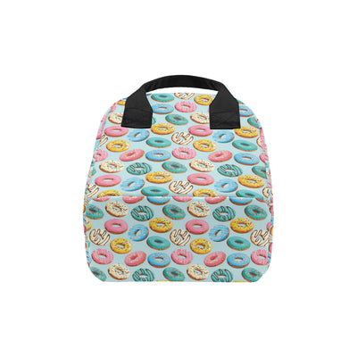 Donut Pattern Print Design DN05 Insulated Lunch Bag