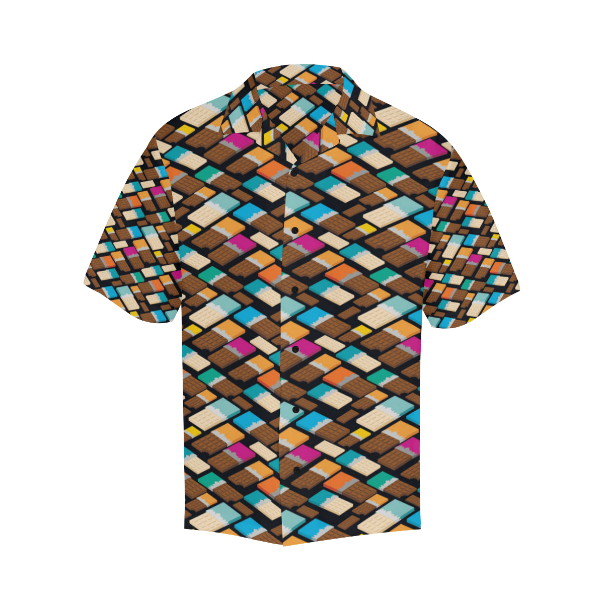 Chocolate Pattern Print Design 02 Men's Hawaiian Shirt