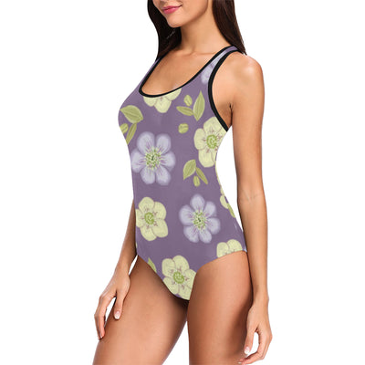 Anemone Pattern Print Design AM013 Women Swimsuit