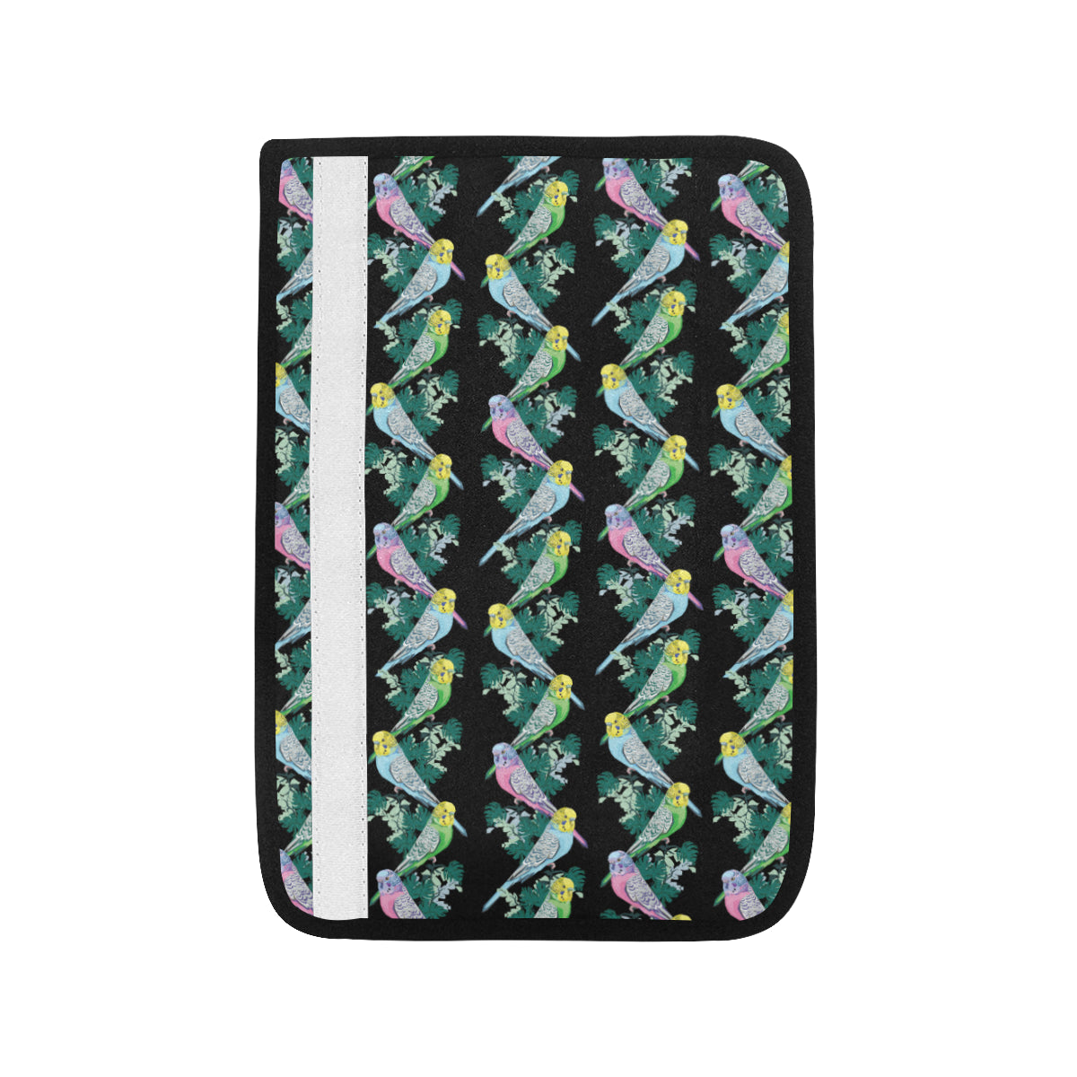 Budgerigar Pattern Print Design 03 Car Seat Belt Cover