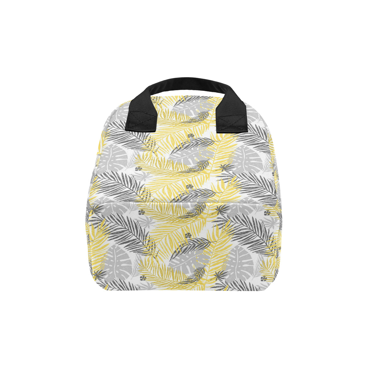 Palm Leaves Pattern Print Design PL012 Insulated Lunch Bag