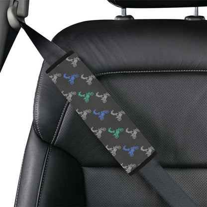 Motocross Pattern Print Design 02 Car Seat Belt Cover