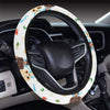 Chihuahua Pattern Print Design 06 Steering Wheel Cover with Elastic Edge