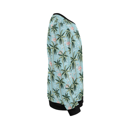 Palm Tree Pattern Print Design PT05 Men Long Sleeve Sweatshirt