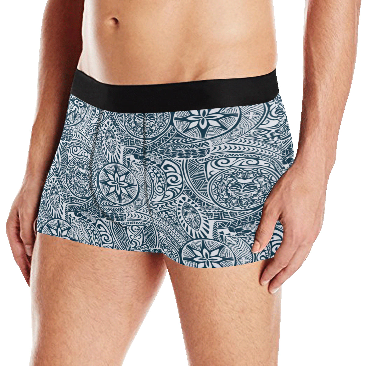 Polynesian Pattern Print Design A03 Men's Boxer Briefs