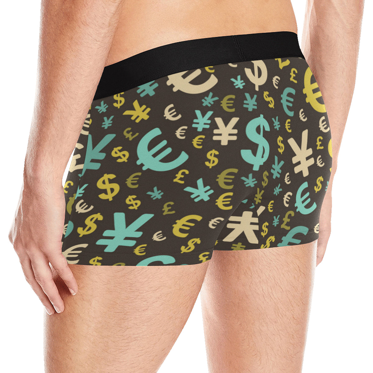Money Pattern Print Design 01 Men's Boxer Briefs