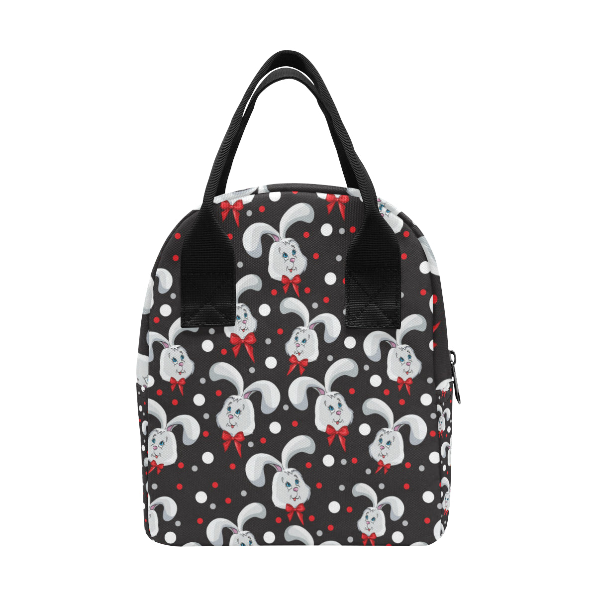 Rabbit Pattern Print Design RB012 Insulated Lunch Bag