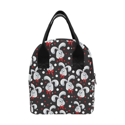 Rabbit Pattern Print Design RB012 Insulated Lunch Bag