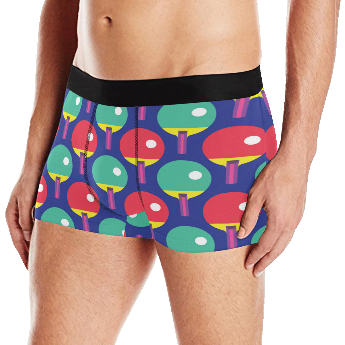 Ping Pong Pattern Print Design A03 Men's Boxer Briefs
