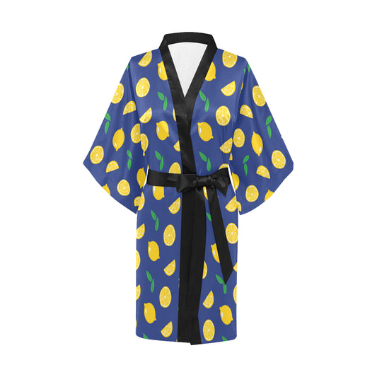 Citrus  Pattern Print Design 02 Women's Short Kimono