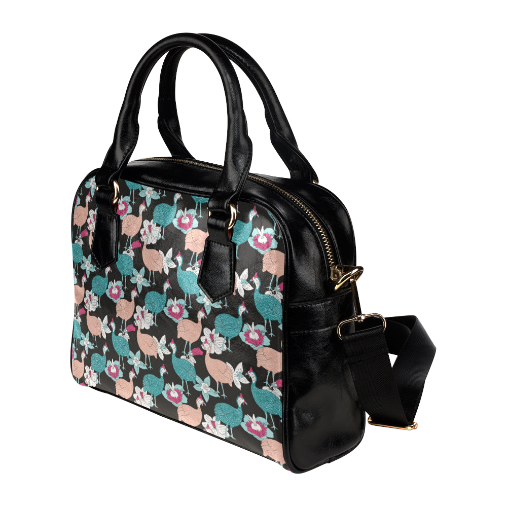 Guinea Fowl Pattern Print Design 03 Shoulder Handbag