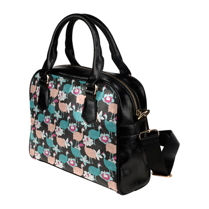 Guinea Fowl Pattern Print Design 03 Shoulder Handbag