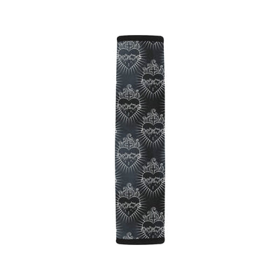 Christian Heart Tattoo Style Car Seat Belt Cover