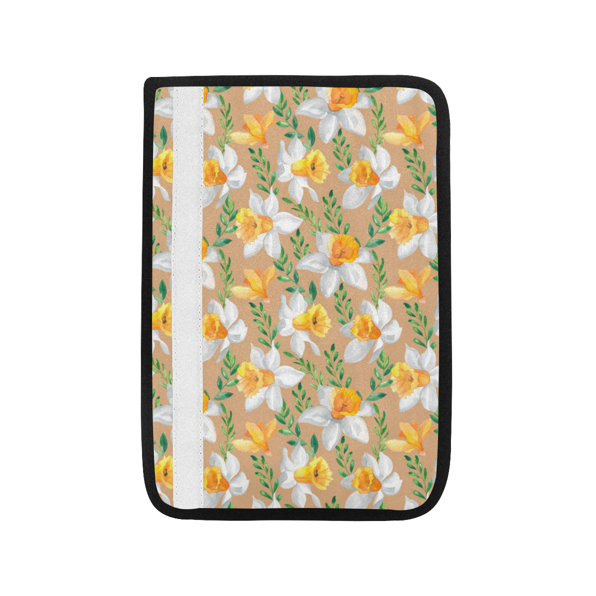 Daffodils Pattern Print Design DF04 Car Seat Belt Cover