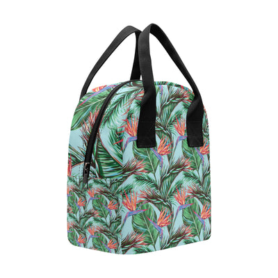 Bird Of Paradise Pattern Print Design BOP01 Insulated Lunch Bag