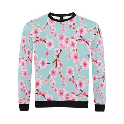 Cherry Blossom Pattern Print Design CB04 Men Long Sleeve Sweatshirt