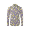 Daisy Pattern Print Design DS011 Men's Long Sleeve Shirt