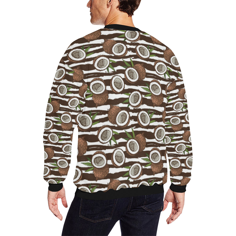 Coconut Pattern Print Design CN04 Men Long Sleeve Sweatshirt