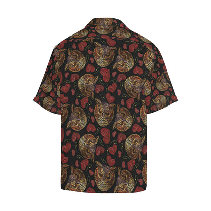 Owl Pattern Print Design A08 Men's Hawaiian Shirt