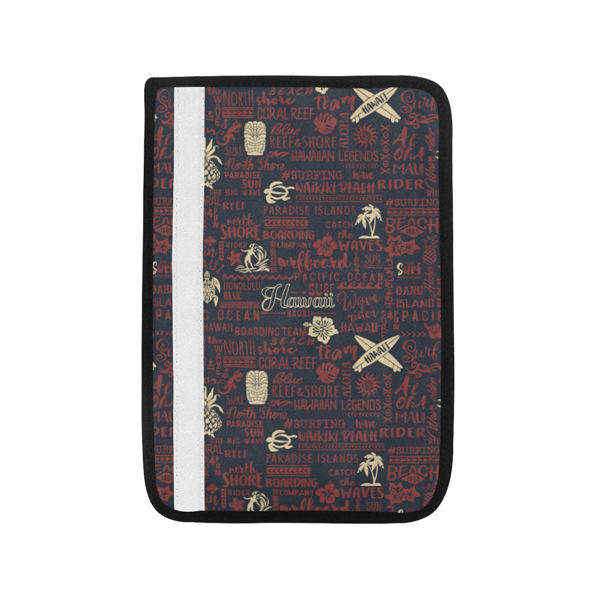 Hawaiian Themed Pattern Print Design H017 Car Seat Belt Cover