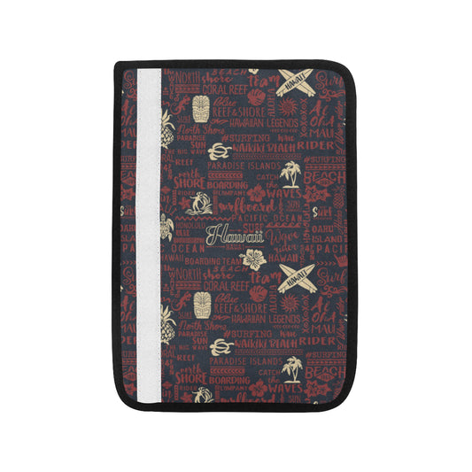 Hawaiian Themed Pattern Print Design H017 Car Seat Belt Cover