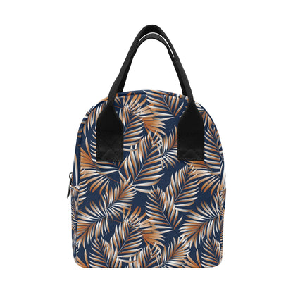 Tropical Flower Pattern Print Design TF07 Insulated Lunch Bag