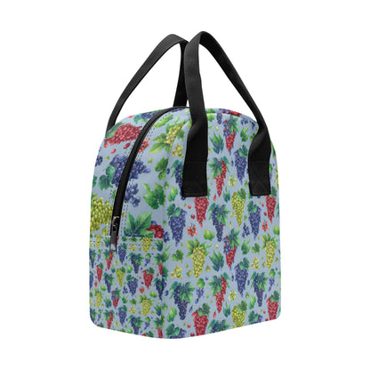 Grape Pattern Print Design GP06 Insulated Lunch Bag
