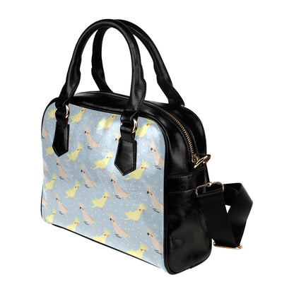 Cockatiel Pattern Print Design 03 Shoulder Handbag