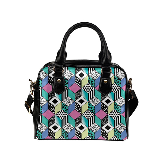 90s Pattern Print Design 3 Shoulder Handbag