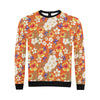 Tropical Flower Pattern Print Design TF027 Men Long Sleeve Sweatshirt