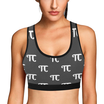 Pi Day Pattern Print Design A01 Sports Bra