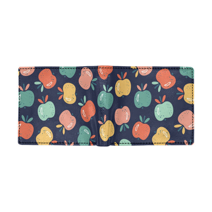 Apple Pattern Print Design AP09 Men's ID Card Wallet