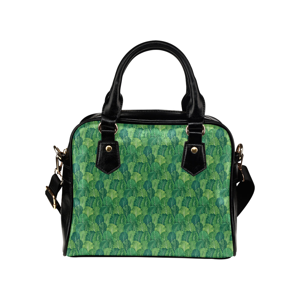 Cabbage Pattern Print Design 02 Shoulder Handbag
