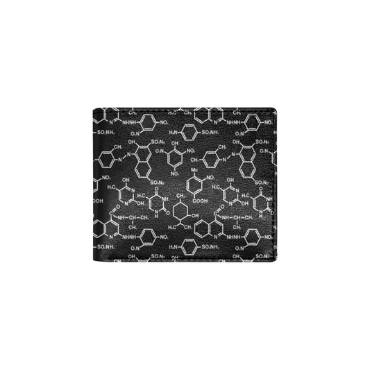 Chemical Pattern Print Design 02 Men's ID Card Wallet