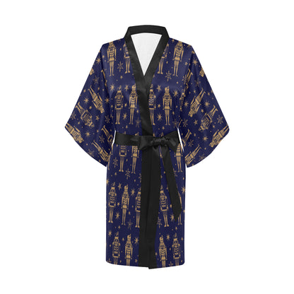 Nutcracker Pattern Print Design A05 Women's Short Kimono