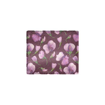 Peony Pattern Print Design PE010 Men's ID Card Wallet
