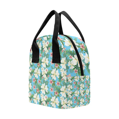 Plumeria Pattern Print Design PM028 Insulated Lunch Bag