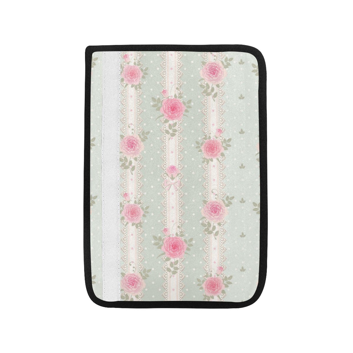 Rose Pattern Print Design RO016 Car Seat Belt Cover