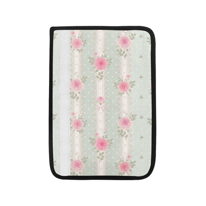 Rose Pattern Print Design RO016 Car Seat Belt Cover