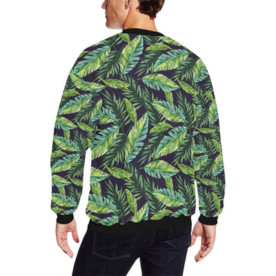 Tropical Flower Pattern Print Design TF06 Men Long Sleeve Sweatshirt