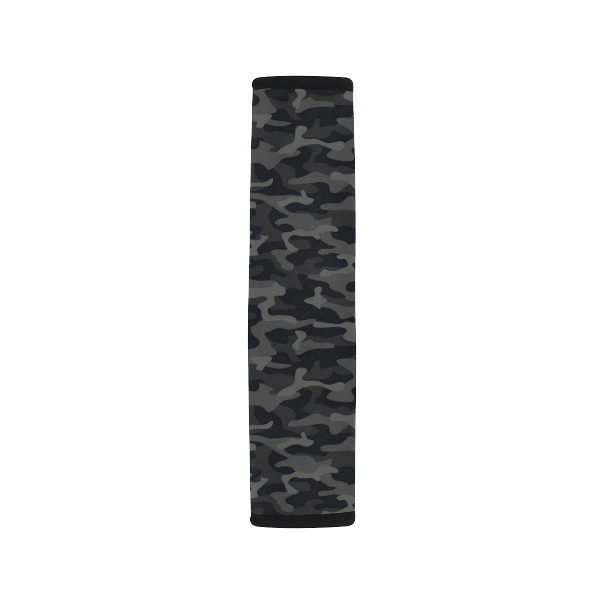 Camo Black Pattern Print Design 02 Car Seat Belt Cover
