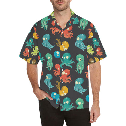 Octopus Pattern Print Design A01 Men's Hawaiian Shirt