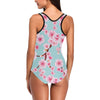 Cherry Blossom Pattern Print Design CB04 Women Swimsuit