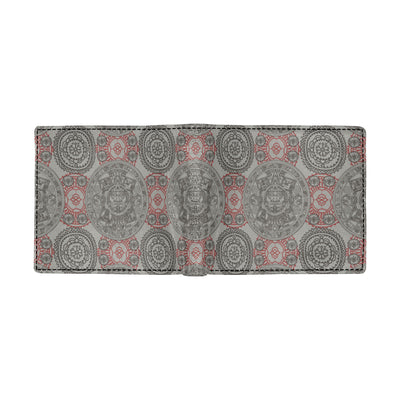 Calendar Aztec Pattern Print Design 04 Men's ID Card Wallet