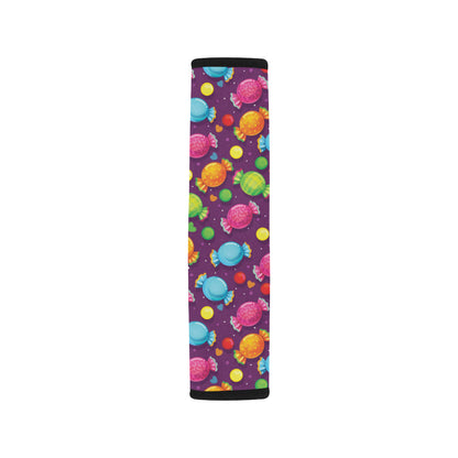 Candy Pattern Print Design CA05 Car Seat Belt Cover