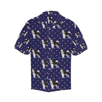 Alaskan Malamute Pattern Print Design 04 Men's Hawaiian Shirt