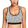 Angel Pattern Print Design 03 Sports Bra