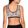 Donut Pattern Print Design DN06 Sports Bra