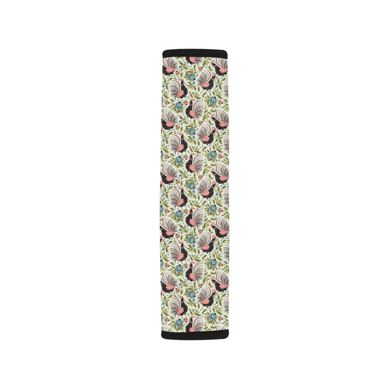 Rooster Print Design Car Seat Belt Cover